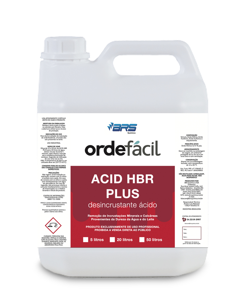 Acid Hbr Plus Detergente Ácido
