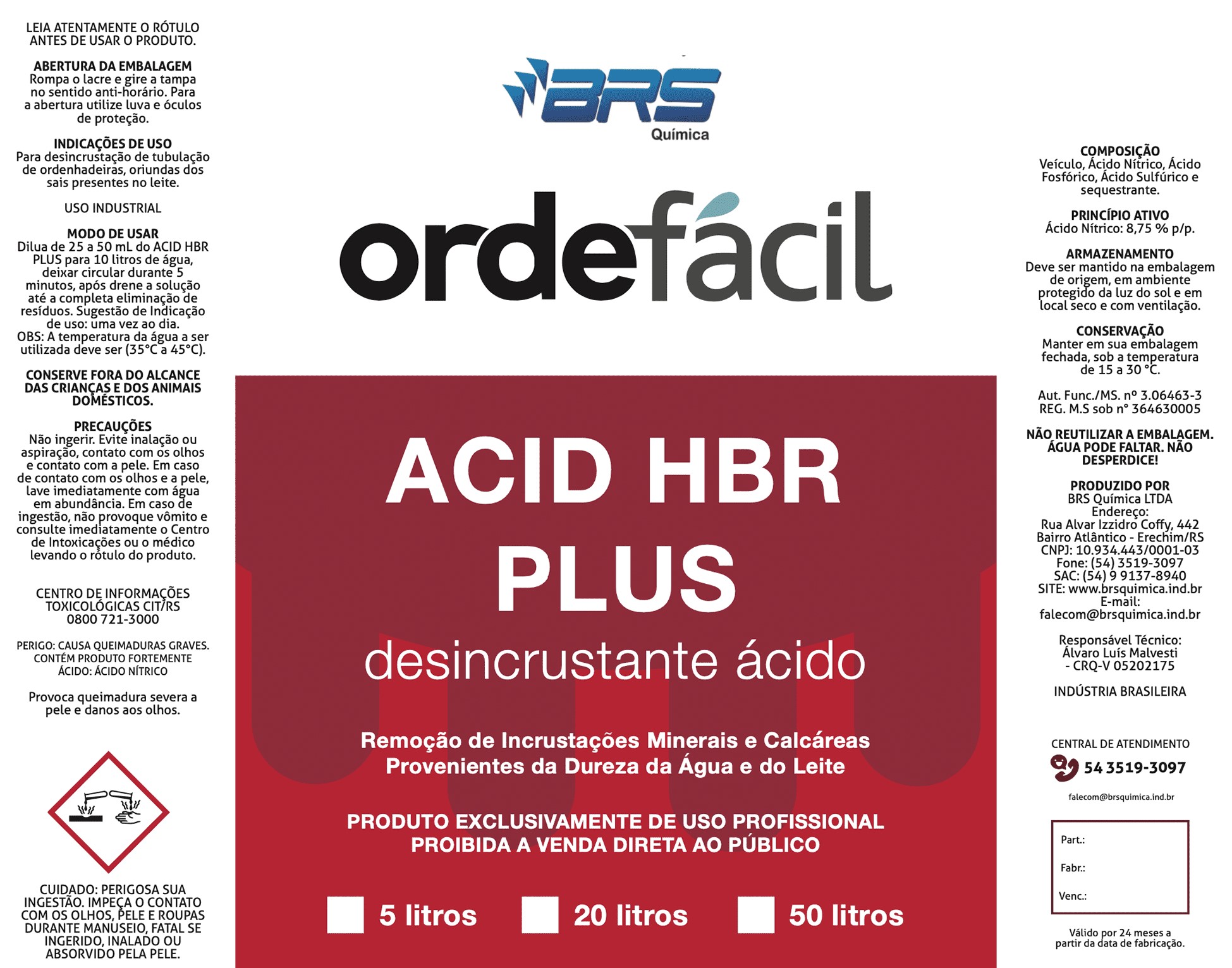Acid Hbr Plus Detergente Ácido