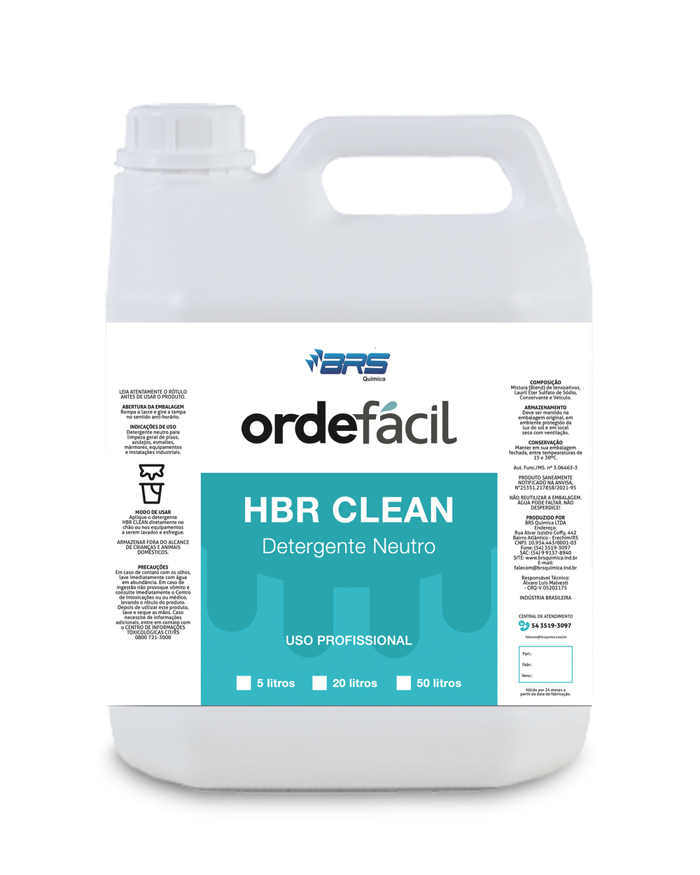 HBR Clean Detergente Neutro